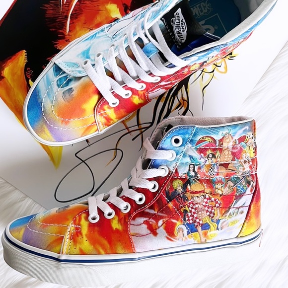 •HP• Vans x One Piece Sk8-Hi Punk Hazard Skate Sneakers - Picture 12 of 16